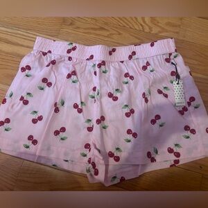 Forever 21 Pink Cherry Pattern High Waist Shorts